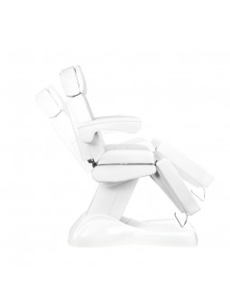Electric beauty chair Lux 4M white with a cradle
