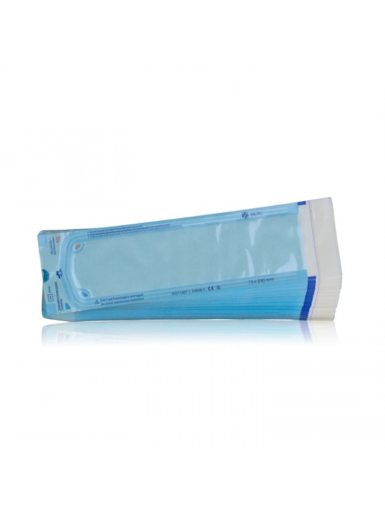SALTEC folijos-popieriniai maišeliai sterilizavimui Dydis 70x230mm Pakuotė 200 vnt