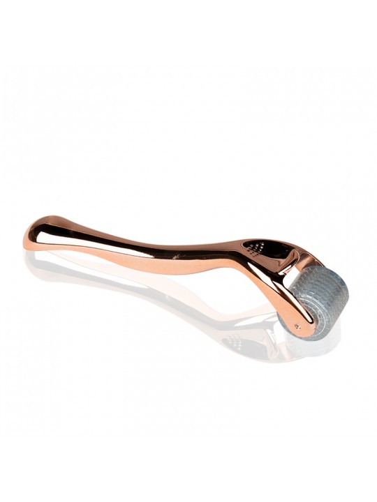 Derma roller for mesotherapy rose gold 1.5 mm 192 titanium needles