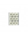 HAPLA Cut Pads - Non-woven strain reliefs 5mm "egg-shaped" 9 pcs.