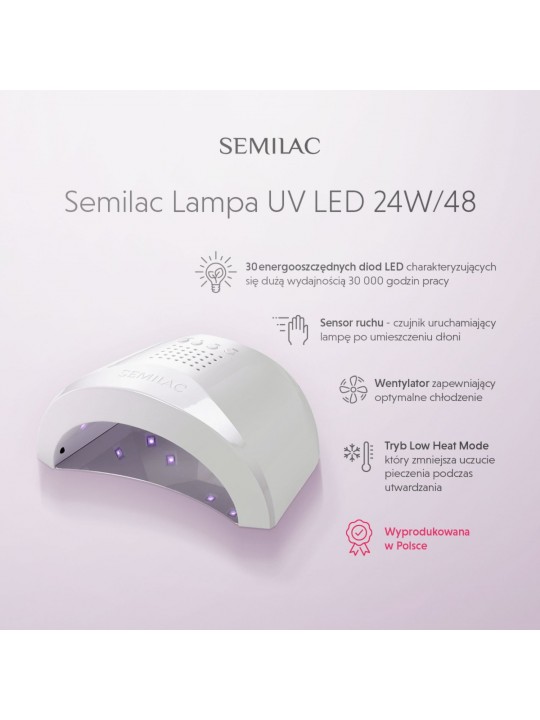 LAMPĂ SEMILAC UV/LED 24W/48