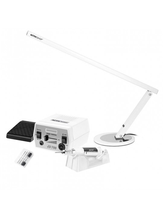 Activ Power JD700 white milling machine + Slim 20W white desk lamp