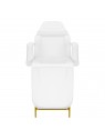 Cosmetic chair 557G with cuvettes gold white