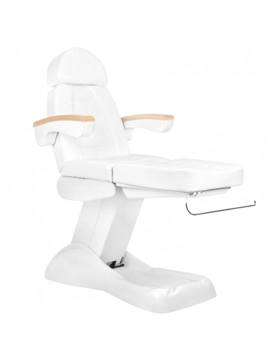 Fotel kosmetyczny elektr. Lux biały