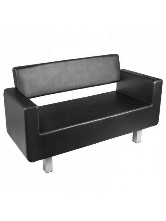 GABBIANO SOFA FOR WAITING ROOM TURIN, BLACK