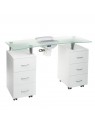 Manicure table + absorber BD-3425-1+P WHITE