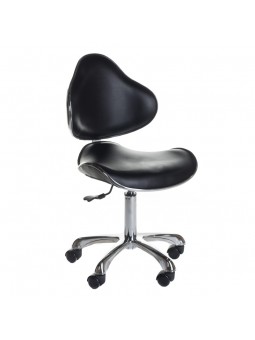 Cosmetic stool with backrest BD-9933 Black