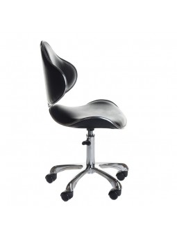 Taburet cosmetic cu spătar BD-9933 Negru