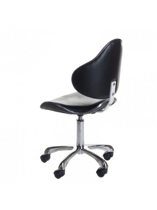 Cosmetic stool with backrest BD-9933 Black