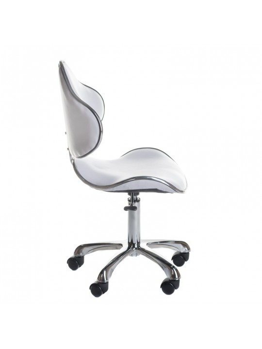 Cosmetic stool with backrest BD-9933 White