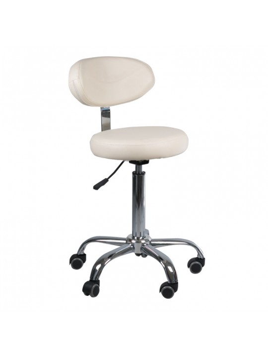 Cosmetic stool with backrest BD-9934 cream