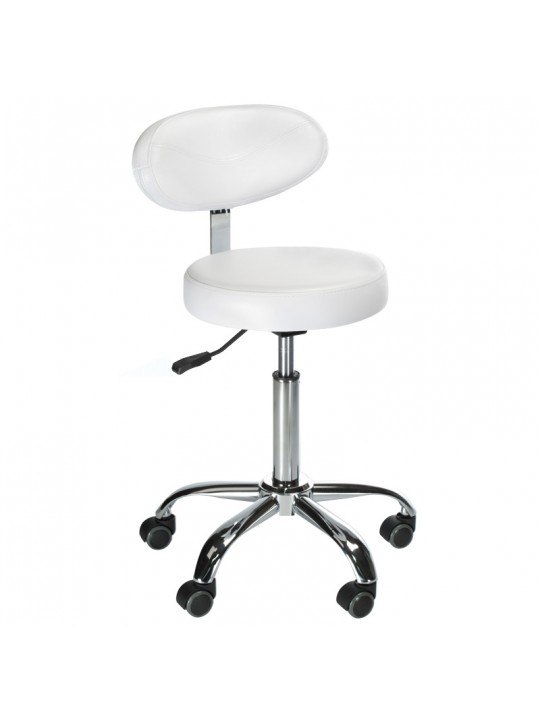 Cosmetic stool with backrest BD-9934 white