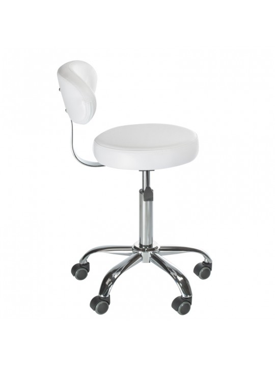 Cosmetic stool with backrest BD-9934 white