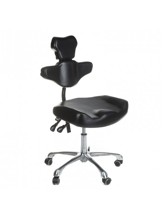 MIKA INKOO swivel tattoo artist's stool with backrest