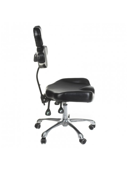 MIKA INKOO swivel tattoo artist's stool with backrest