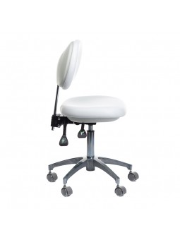 Taboret medyczny z oparciem BD-Y941 Biały