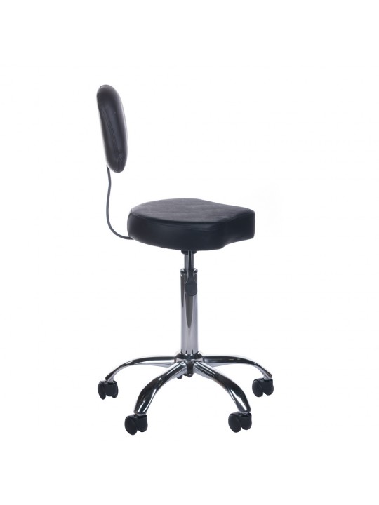 Cosmetic stool with backrest BH-7268 Black