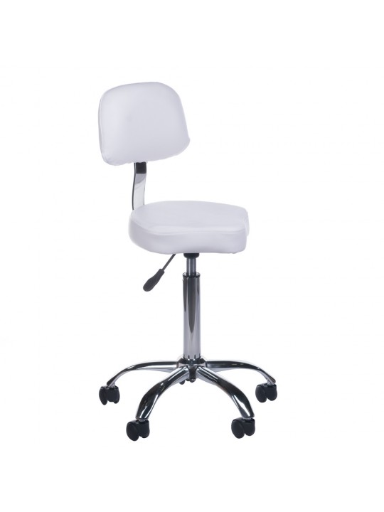 Cosmetic stool with backrest BH-7268 White