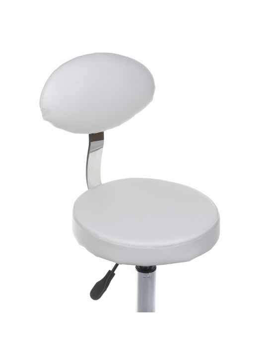 Cosmetic stool with backrest BH-7289 White