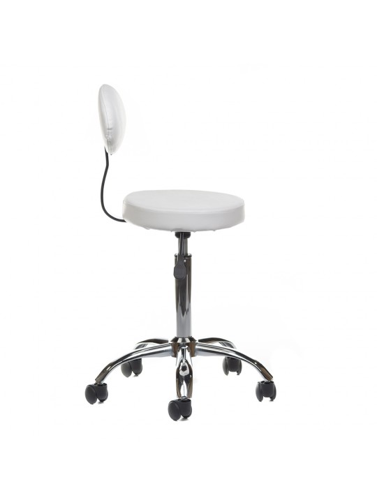 Cosmetic stool with backrest BH-7289 White