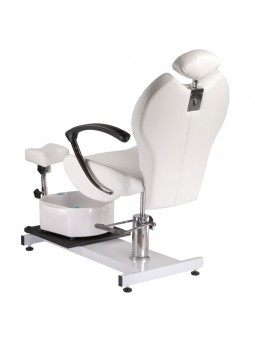 Fotel do pedicure z masażerem stóp BR-2301 biały