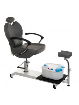 BR-2301 pedicure chair with foot massager, gray