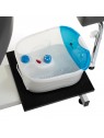 Fotel do pedicure z masażerem stóp BR-2301 szary