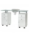 Manicure table with absorber BD-3453+P WHITE