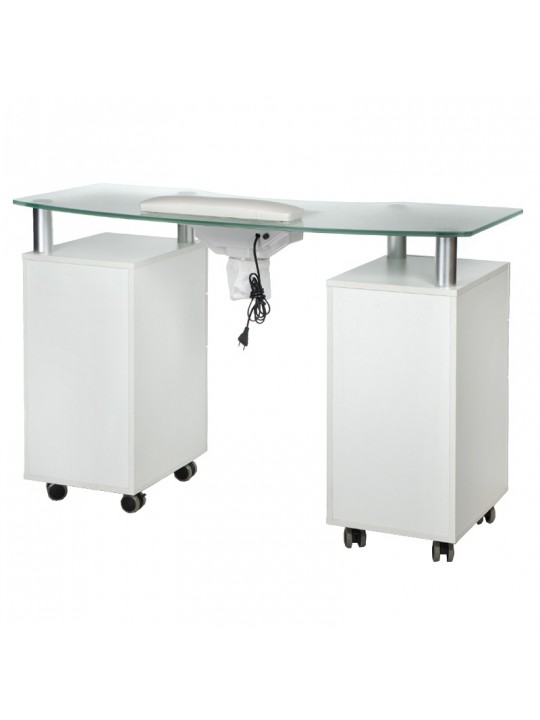 Манікюрний стіл з абсорбером BD-3453+P WHITE