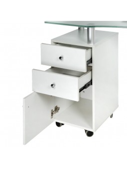 Manicure table + absorber BD-3453+P WHITE