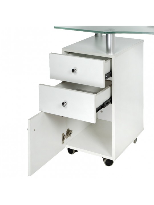 Manikűr asztal abszorberrel BD-3453+P WHITE