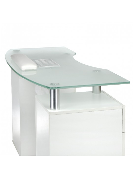Manicure table with absorber BD-3453+P WHITE