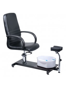 BW-100 pedicure chair with foot massager, black