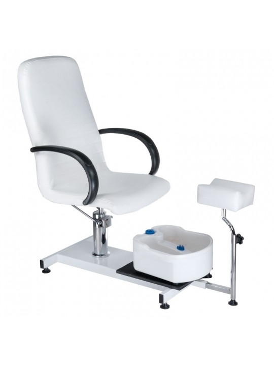 Pedicure chair with foot massager BW-100 white