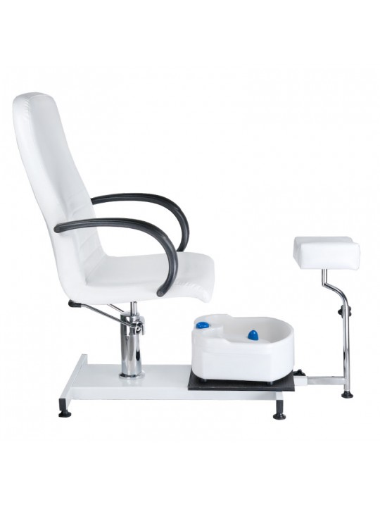 Fotel do pedicure z masażerem stóp BW-100 biały