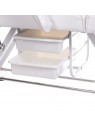 Fotel kosmetyczny z kuwetami BW-263 biały