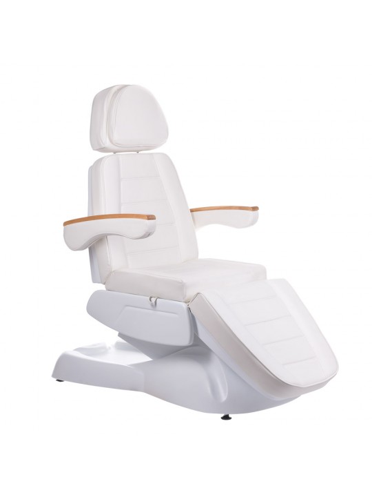 Fotel kosmetyczny elektryczny LUX BW-273B-4 Biały