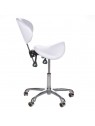 BY-3004 cosmetic stool with backrest, white