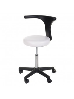 Medical stool + armrest NG-CH049 white