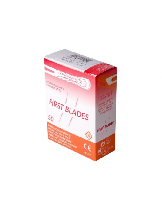 "First Blades" podiatrijos kalto ašmenys Nr. 3 / 50 vnt.