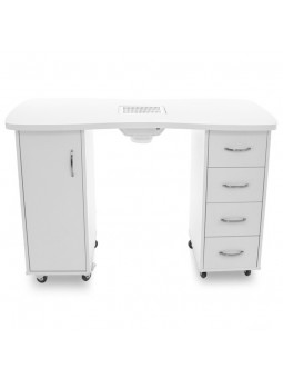 2027 white desk, two cabinets with absorber