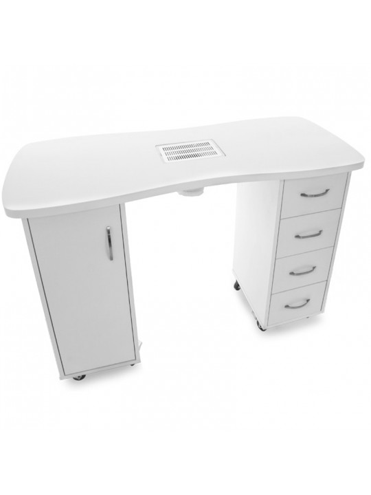 2027 white desk, two cabinets with absorber