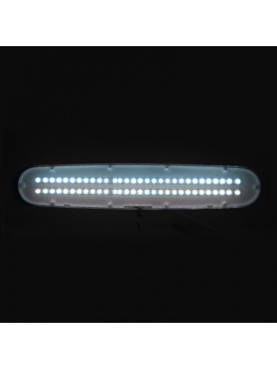 LED-Werkstattleuchte Elegante 801-s mit weißem Standard-Schraubstock