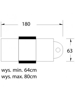 Hidraulinė kosmetinė kėdė. 210 juodas