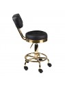 Gold AM-830 cosmetic stool, black