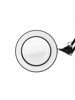 Glow 308 LED-Lupenleuchte für Tischplatte, schwarz USB