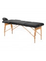 Komfort Activ Fizjo Lux wooden foldable massage table, 3 segments, 190x70, black