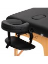 Komfort Activ Fizjo Lux wooden foldable massage table, 3 segments, 190x70, black