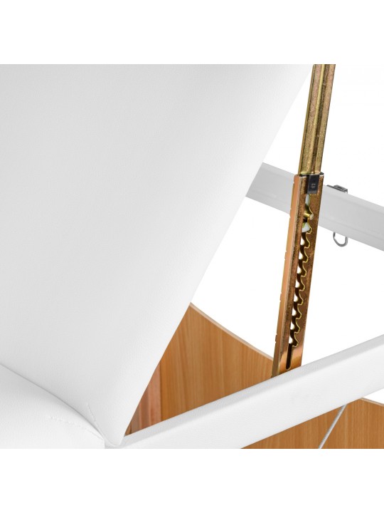Komfort Activ Fizjo Lux medinis sulankstomas masažo stalas, 3 segmentai, 190x70, BALTAS