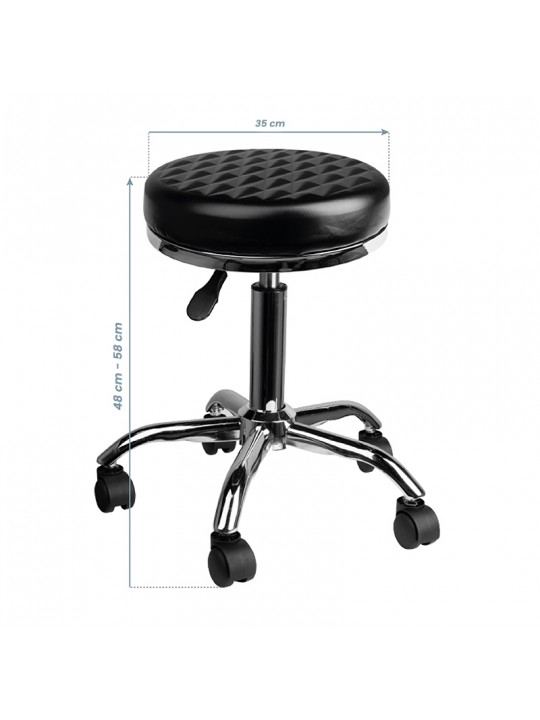 AM-302 diamond black beauty/hairdressing stool